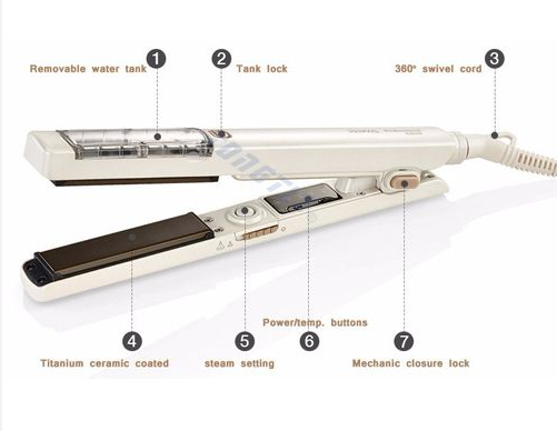 RIWA 2-in-1 Hair Straightener with Serum Compartment | Smooth, Shine & Style in One Go  Z(KBS)